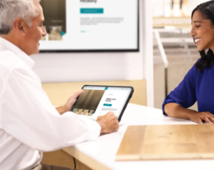 Salesperson Helping Customer